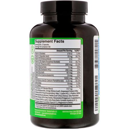 Zenwise Health, Daily Hair Growth Vitamins with DHT Blocker, 120 Vegetarian Capsules:الأظافر, الجلد