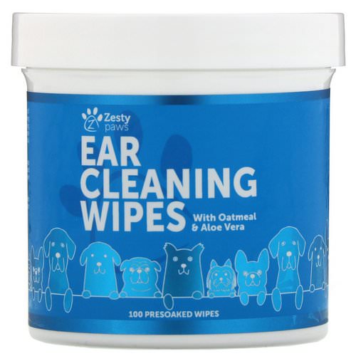 Zesty Paws, Ear Cleaning Wipes, For Dogs, 100 Presoaked Wipes فوائد