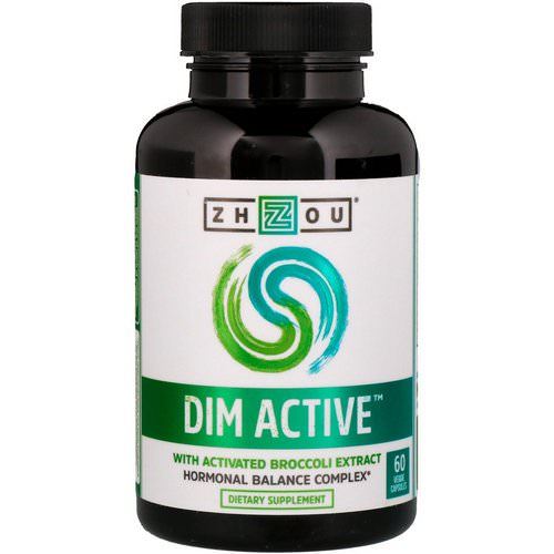 Zhou Nutrition, DIM Active, Hormonal Balance Complex, 60 Veggie Capsules فوائد