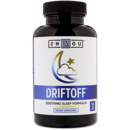 Zhou Nutrition, Driftoff, Soothing Sleeping Formula, 60 Veggie Capsules فوائد