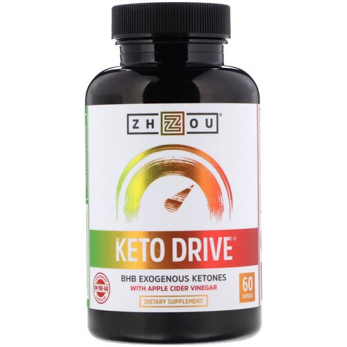 Zhou Nutrition, Keto Drive, BHB Exogenous Ketones, 60 Capsules فوائد