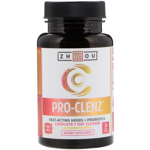 Zhou Nutrition, Pro-Clenz, Complete 7 Day Cleanse, 30 Veggie Caps فوائد