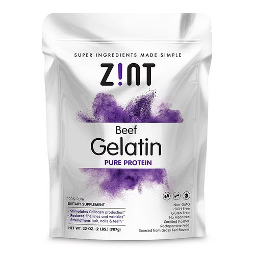 Zint, Beef Gelatin, Pure Protein, 2 lbs (907 g) فوائد