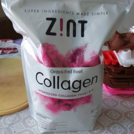 Zint, Grass-Fed Beef Collagen, Hydrolyzed Collagen Types I & III, 16 oz (454 g)