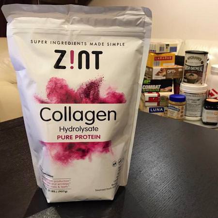 Zint, Grass-Fed Beef Collagen, Hydrolyzed Collagen Types I & III, 2 lbs (907 g)