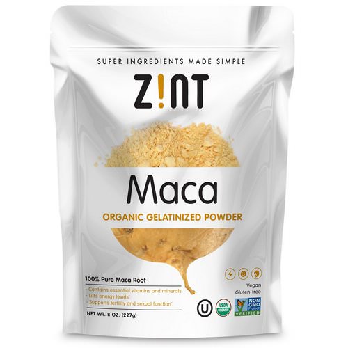 Zint, Maca, Organic Gelatinized Powder, 8 oz (227 g) فوائد