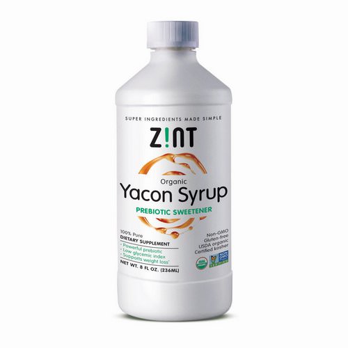 Zint, Organic Yacon Syrup, Prebiotic Sweetener, 8 fl oz (236 ml) فوائد