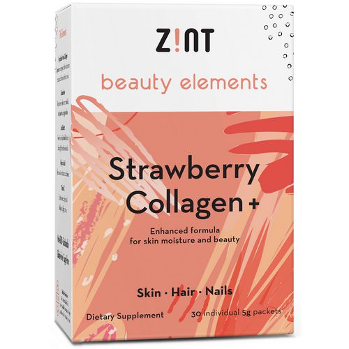 Zint, Strawberry Collagen +, 30 Individual Packets, 5 g Each فوائد