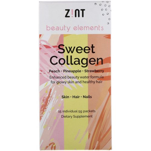 Zint, Sweet Collagen, Peach, Pineapple, Strawberry, 15 Individual Packets, 5 g Each فوائد