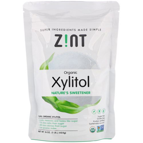 Zint, Organic Xylitol, Nature's Sweetener, 16 oz (454 g) فوائد
