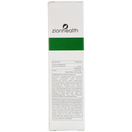 Zion Health, Acne Terminator, 1 fl oz (30 ml):عيب, حب الشباب