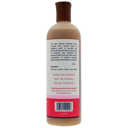 Zion Health, Adama, Ancient Minerals Shampoo, Peach Jasmine, 16 fl oz (473 ml):شامب, العناية بالشعر