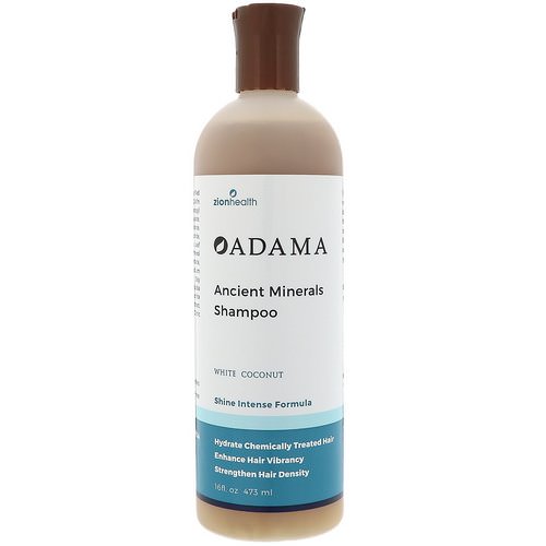 Zion Health, Adama, Ancient Minerals Shampoo, White Coconut, 16 fl oz (473 ml) فوائد