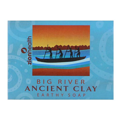 Zion Health, Ancient Clay Earthy Soap, Big River, 10.5 oz (300 g) فوائد