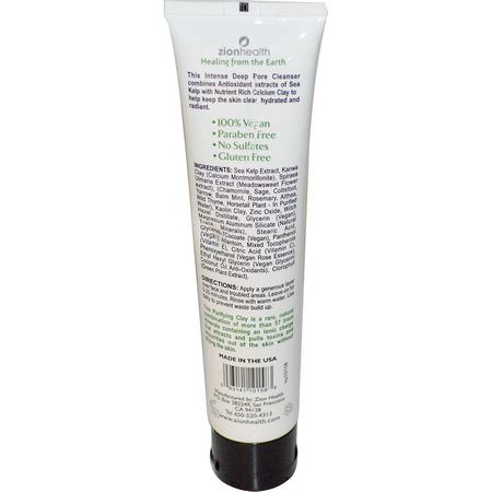 Zion Health, Seaweed Clay Mask, 4 fl oz (120 ml):أقنعة الطين, القش,ر