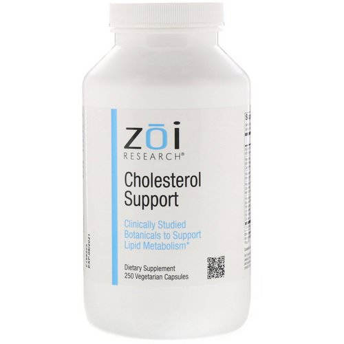 ZOI Research, Cholesterol Support, 250 Vegetarian Capsules فوائد