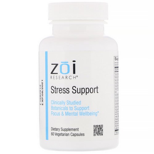 ZOI Research, Stress Support, 60 Vegetarian Capsules فوائد