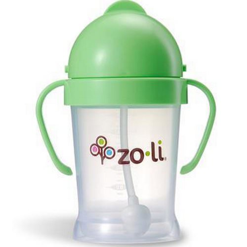 Zoli, Bot, Straw Sippy Cup, Green, 6 oz فوائد