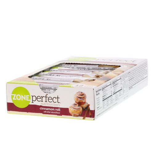 ZonePerfect, Nutrition Bars, Cinnamon Roll, 12 Bars, 1.76 oz (50 g) Each فوائد