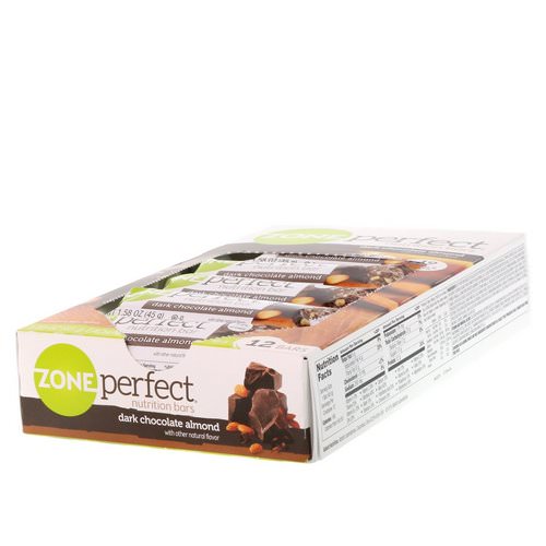 ZonePerfect, Nutrition Bars, Dark Chocolate Almond, 12 Bars, 1.58 oz (45 g) Each فوائد