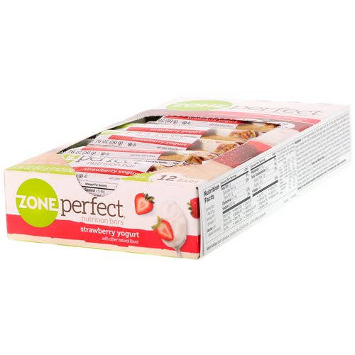 ZonePerfect, Nutrition Bars, Strawberry Yogurt, 12 Bars, 1.76 oz (50 g) Each فوائد